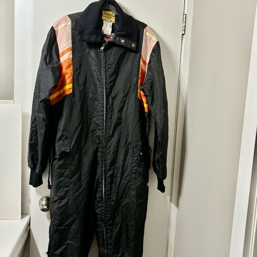 Men’s Black Modes ski-doo sports one piece snowmobile/snowsuit